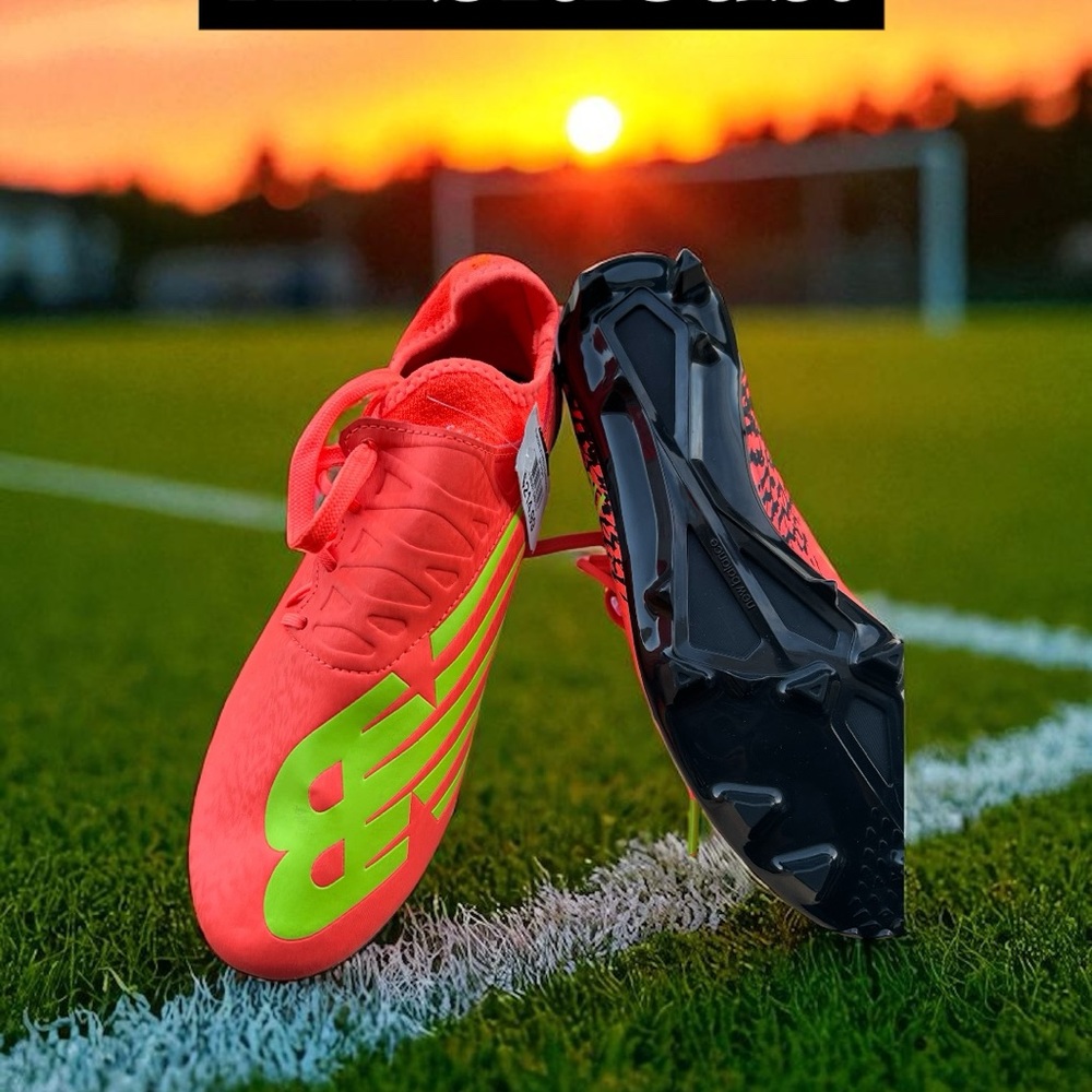 New Balance Furon V7 Pro FG Mens Soccer Cleats Red Green SF1FDF7 Size 7.5